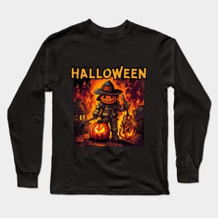 Happy Halloween, firefighter Long Sleeve T-Shirt